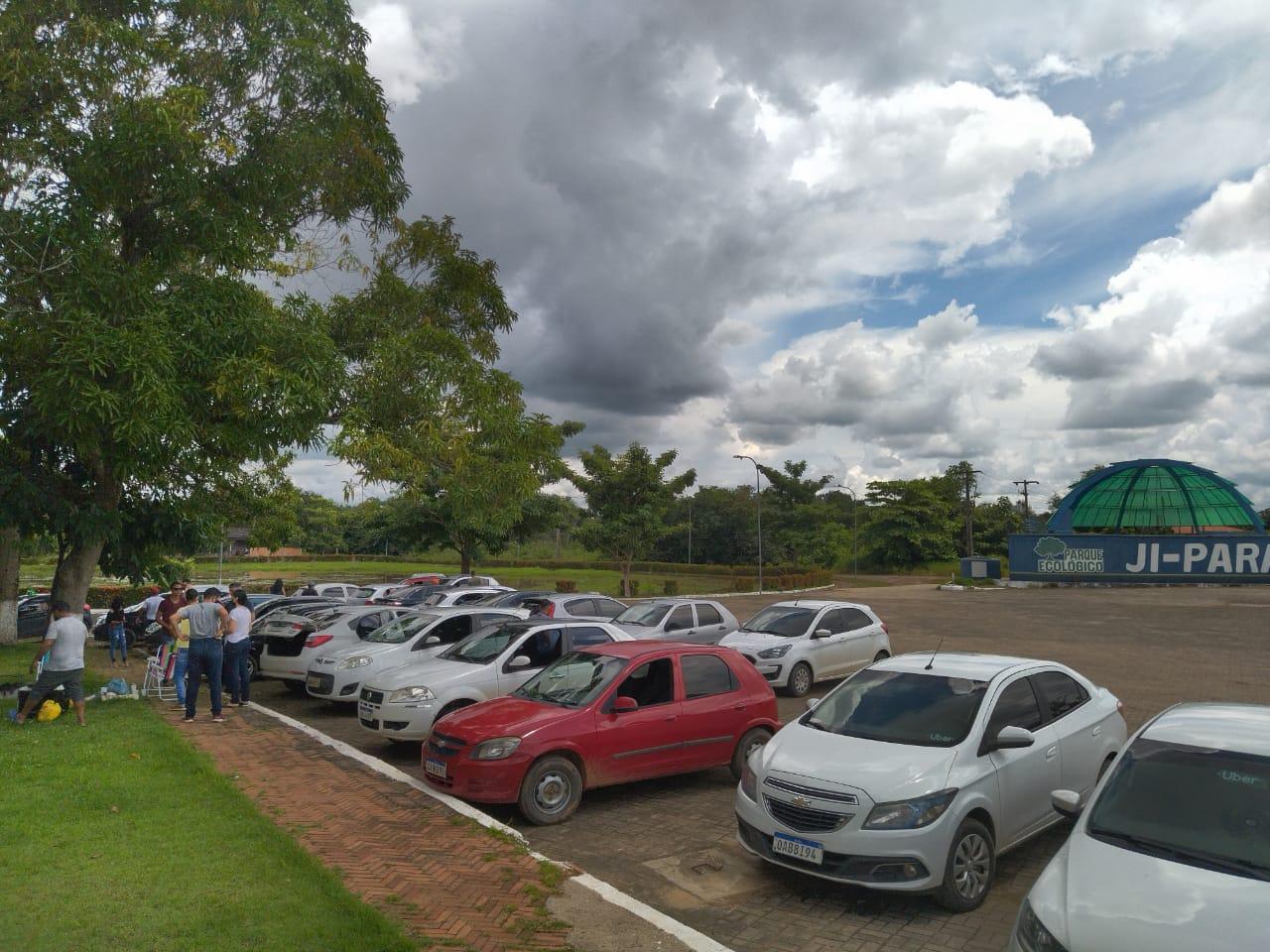 Motoristas de aplicativos fizeram uma manifestação na última segunda-feira(14), em Ji-Paraná