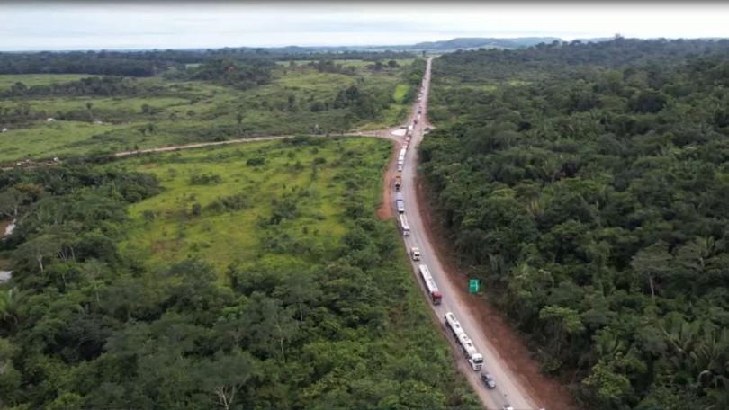 BR-364 vai funcionar no fim de semana sem 'pare e siga' em trecho elevado devido à cheia do Jamari