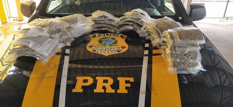 Em Ji-Paraná, PRF apreende mais de 11 KG de Maconha