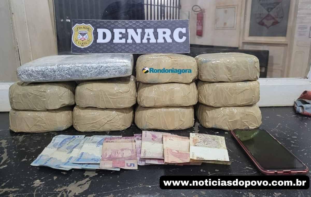 Traficante é flagrado em táxi com 11 quilos de cocaína; droga abasteceria facção