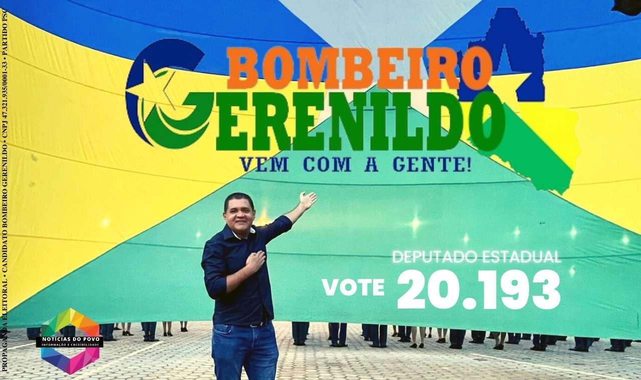 CANDIDATO A DEPUTADO ESTADUAL POR RONDÔNIA, BOMBEIRO GERENILDO, FAZ SUCESSO POR ONDE PASSA!