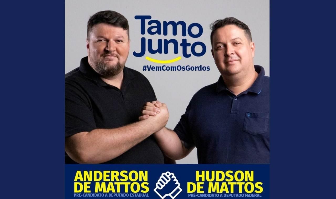 Hudson e Anderson de Mattos disputarão vagas de deputado Estadual e Federal