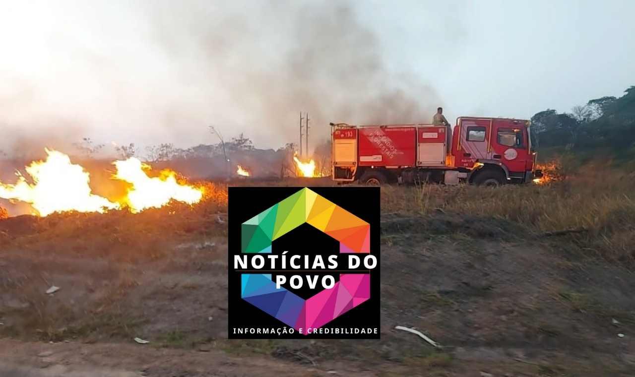 Ji-Paraná: Incêndio de grande proporção no bairro talismã
