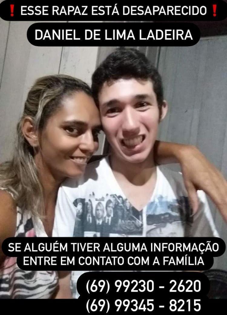 Ji-Paraná: Jovem desaparecido há 3 dias! (Fotos)