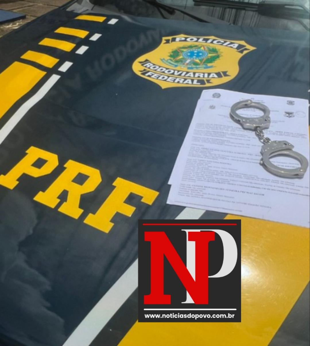 PRF prende homem com 4 mandados de prisão em aberto.