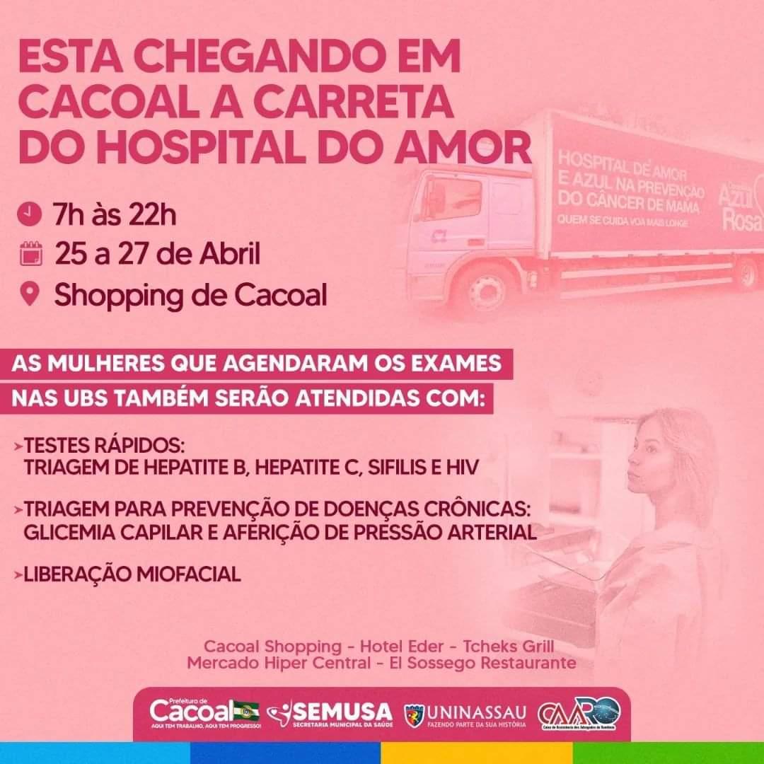 CARRETA DO HOSPITAL DO AMOR EM CACOAL.