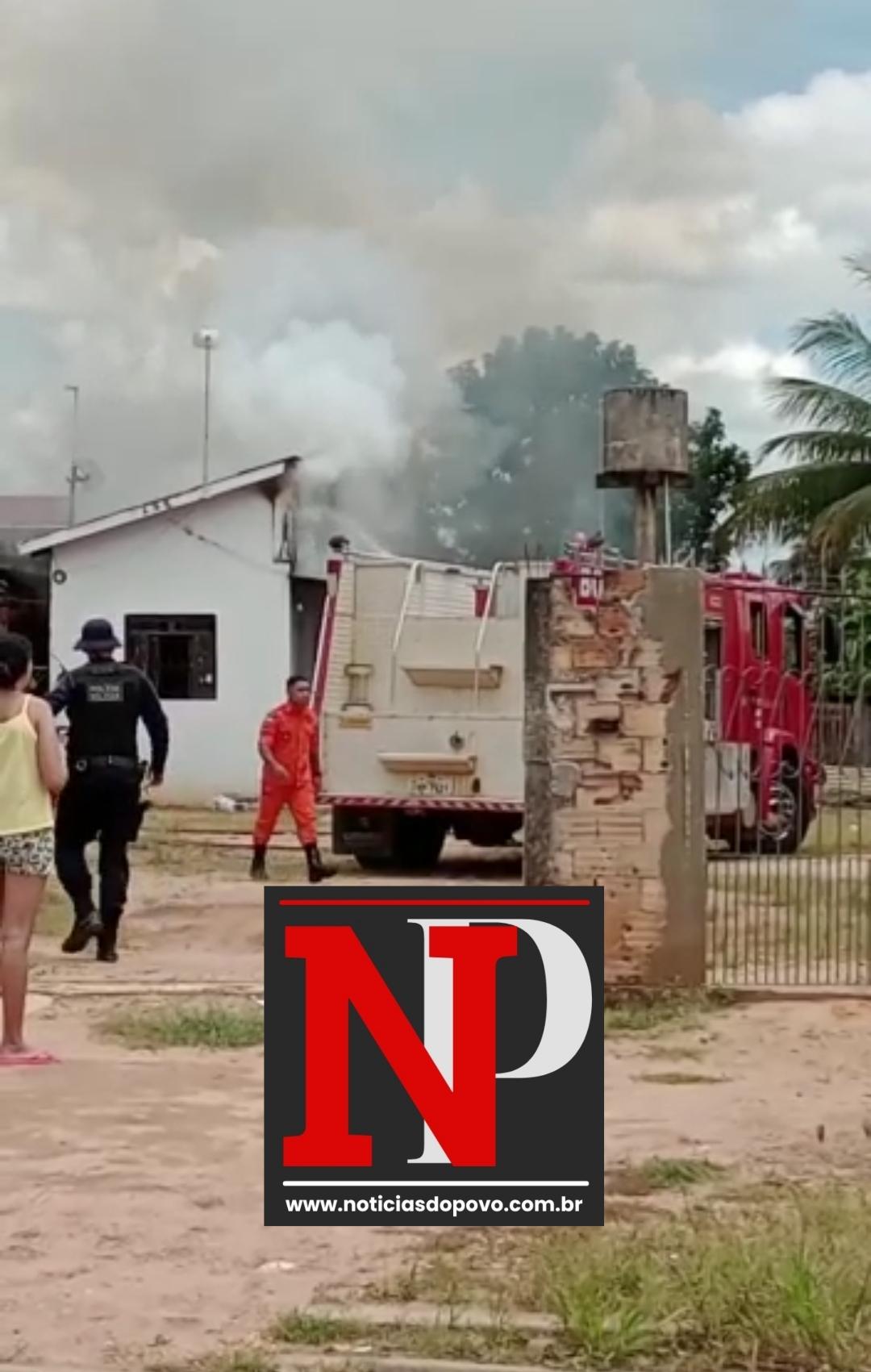 Casa pega fogo a manhã de terça-feira.