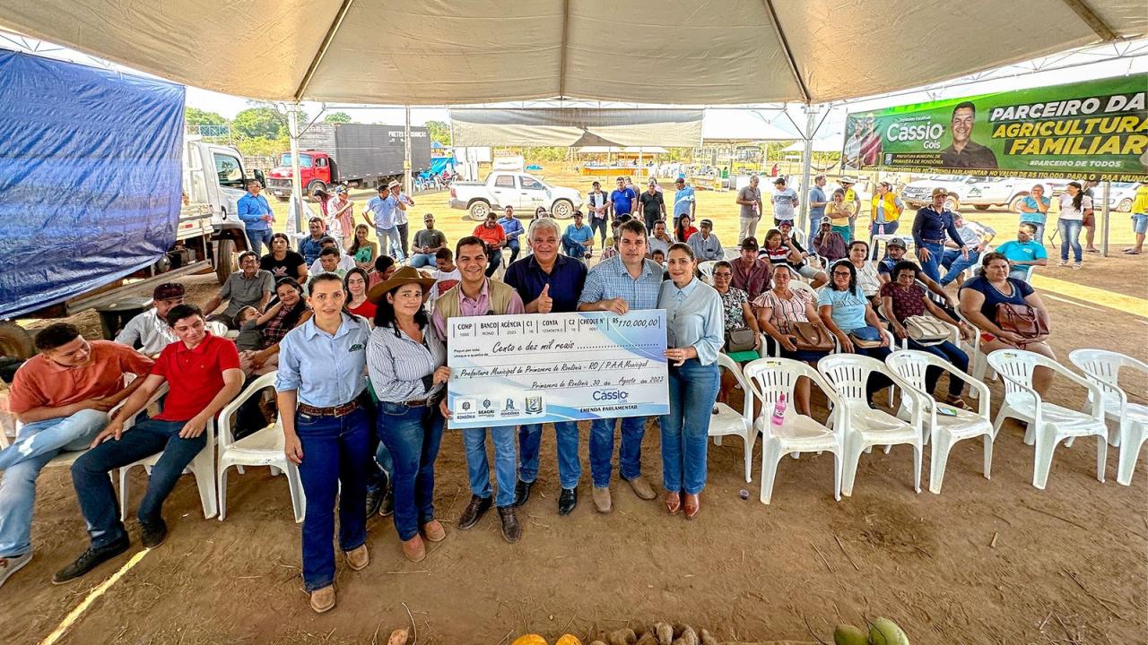 Deputado Cássio Gois entrega recursos através de emenda parlamentar para fortalecer a agricultura em Primavera de Rondônia*