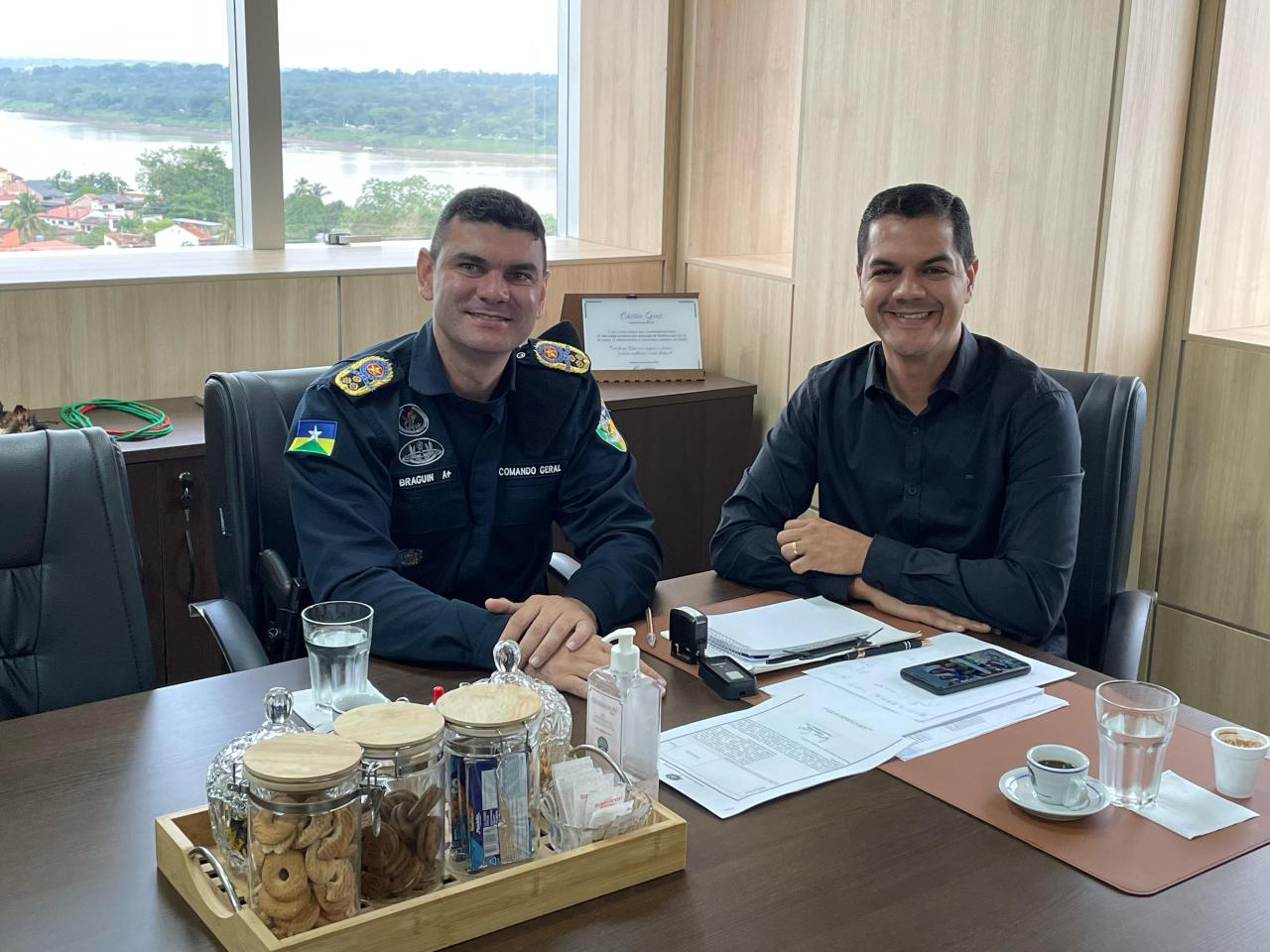 Deputado Cássio Gois recebe Comandante-Geral da Polícia Militar de Rondônia