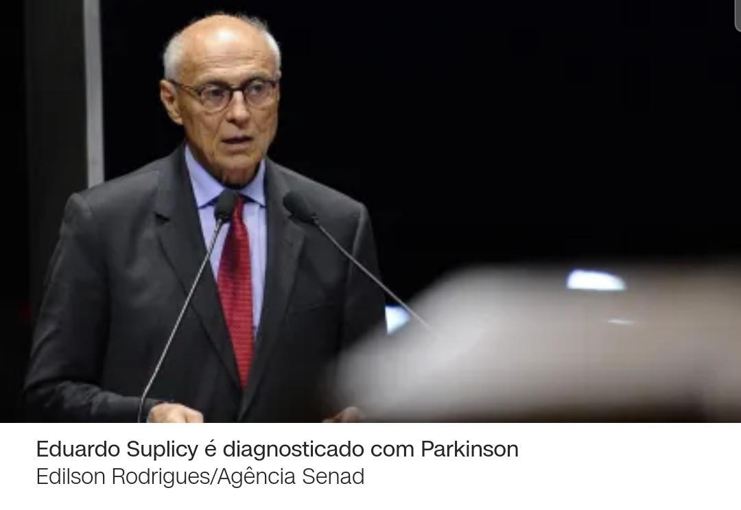 Eduardo Suplicy é diagnosticado com Parkinson