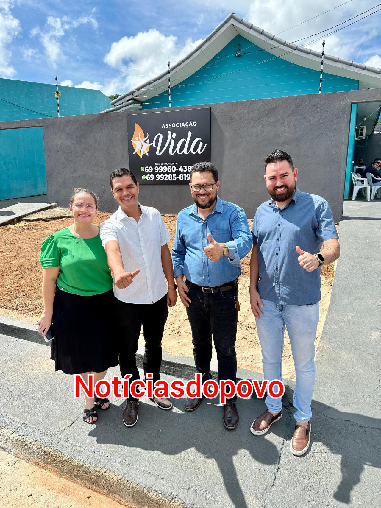 inauguração da sede da Associação Vida