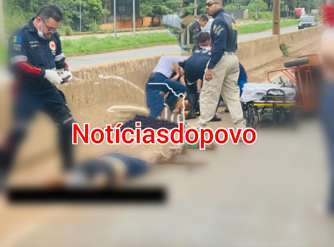 Bateu a cabeça na mureta e perde a vida