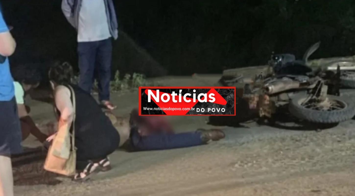 Grave acidente ocorrido na Rua Amazonas, em Ji-Paraná
