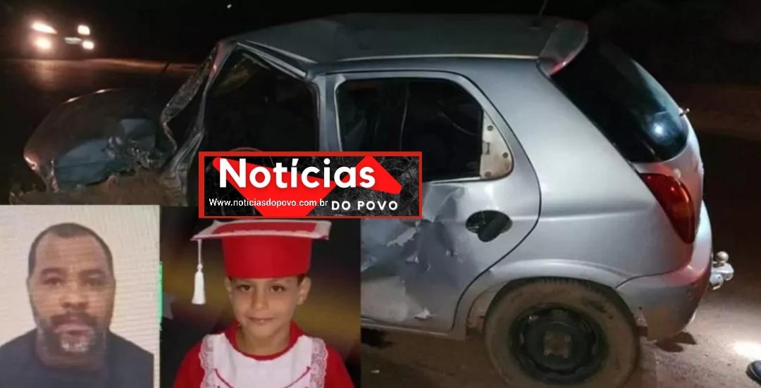Colisão tira a vida de criança e um aduto.