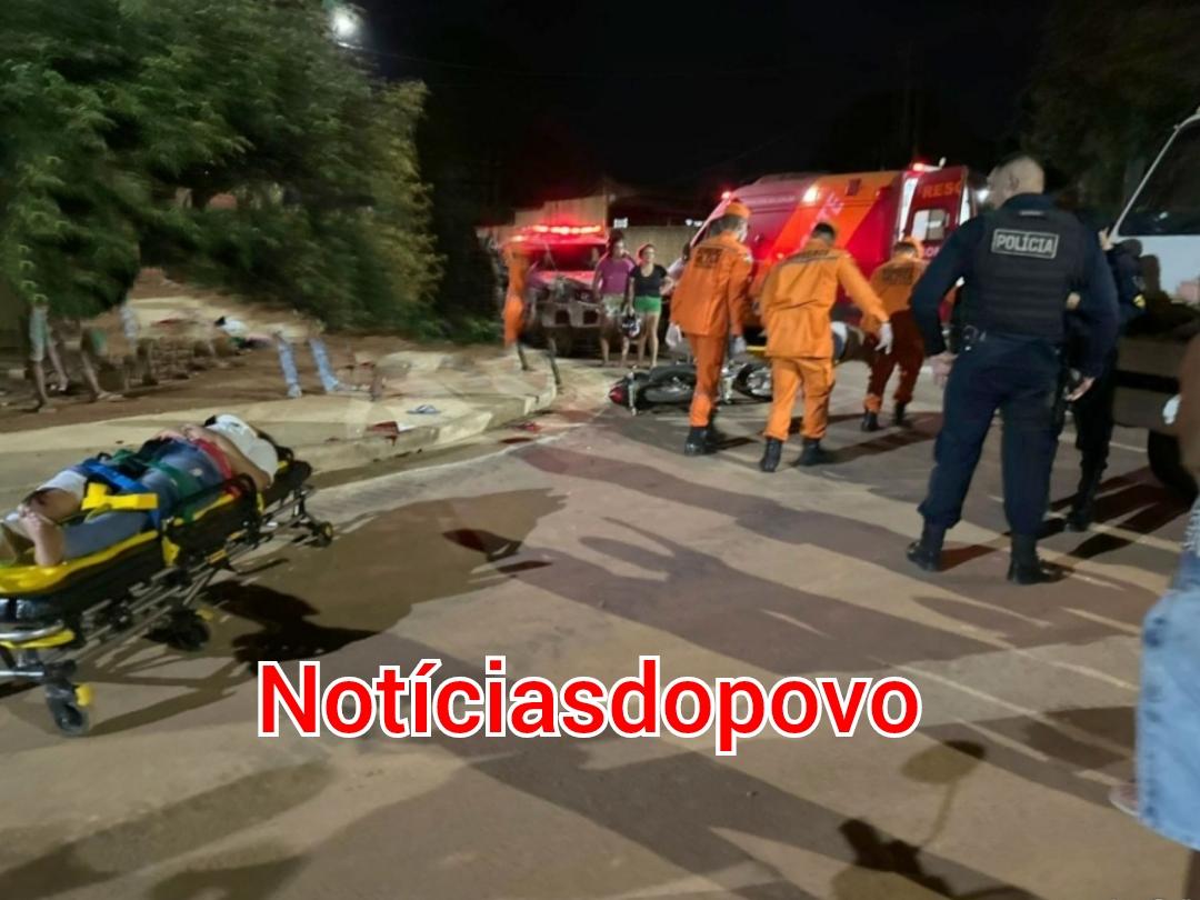 Jaru: Casal fica gravemente ferido em colisão