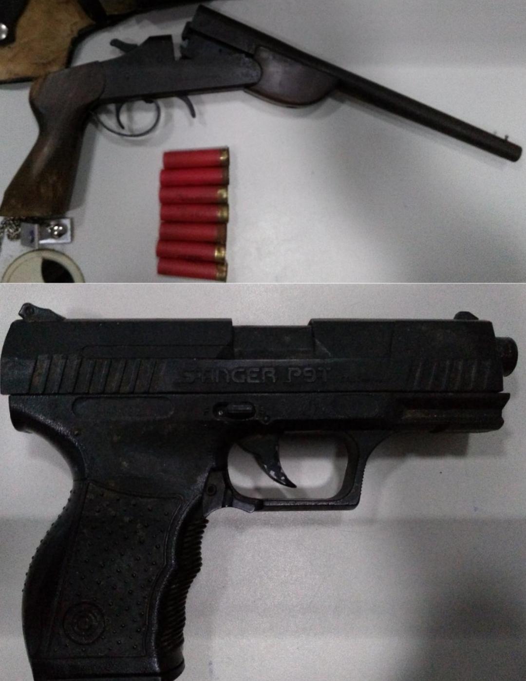 DIREÇÃO PERIGOSA e arma de fogo .