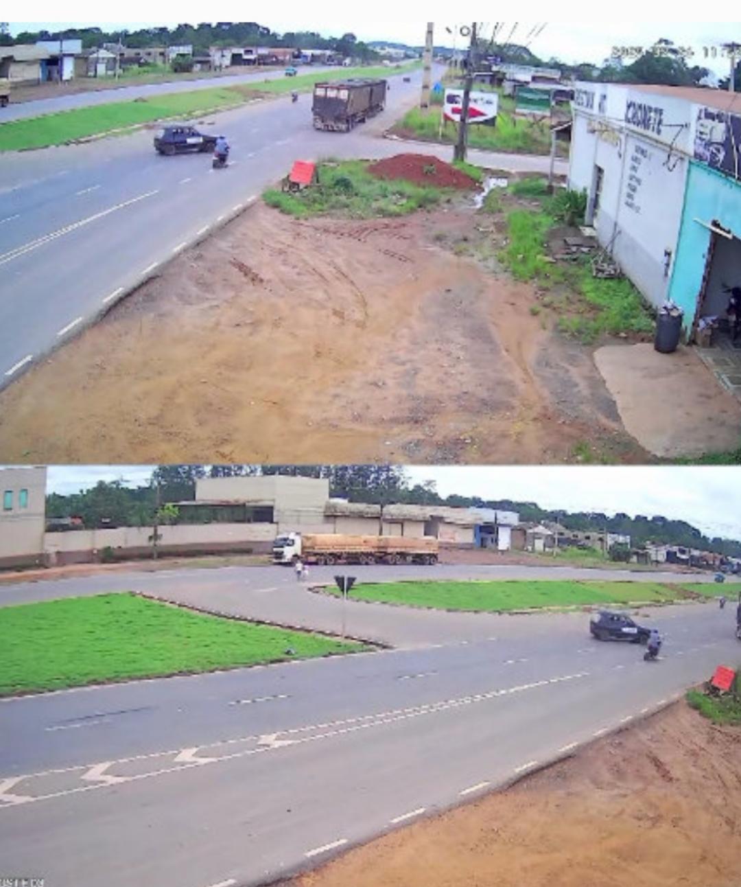 Vídeo o Acidente no Trecho Urbano da BR-364