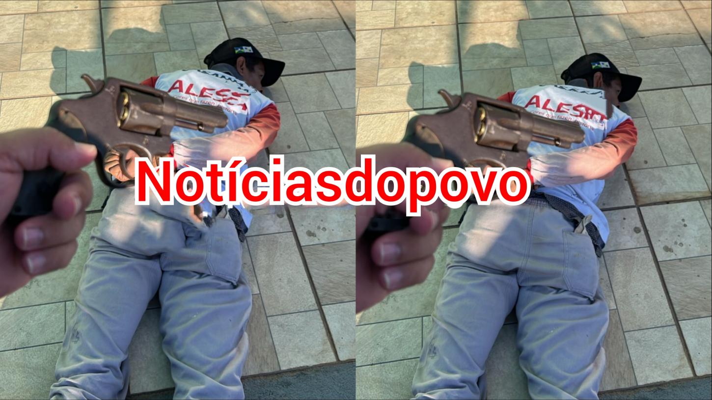Assaltante é preso durante roubo em residência .