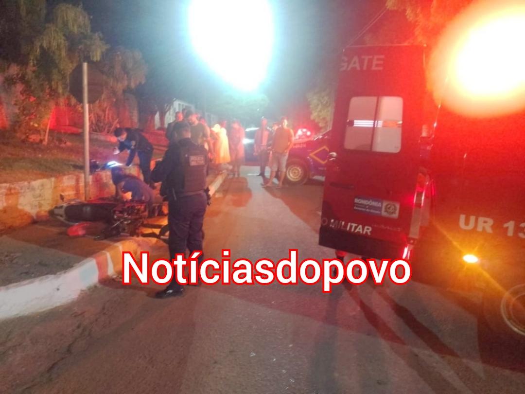 Condutor fica com ferimentos graves após acidente.
