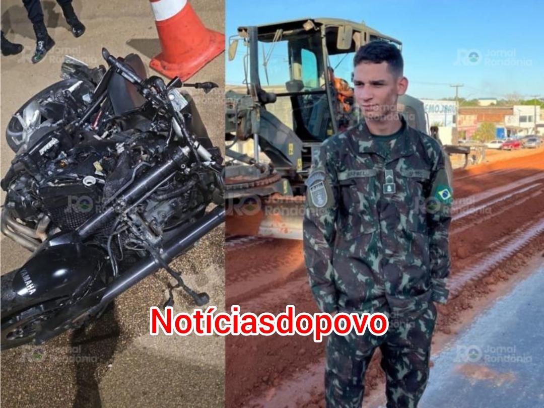 Militar morre após acidente.