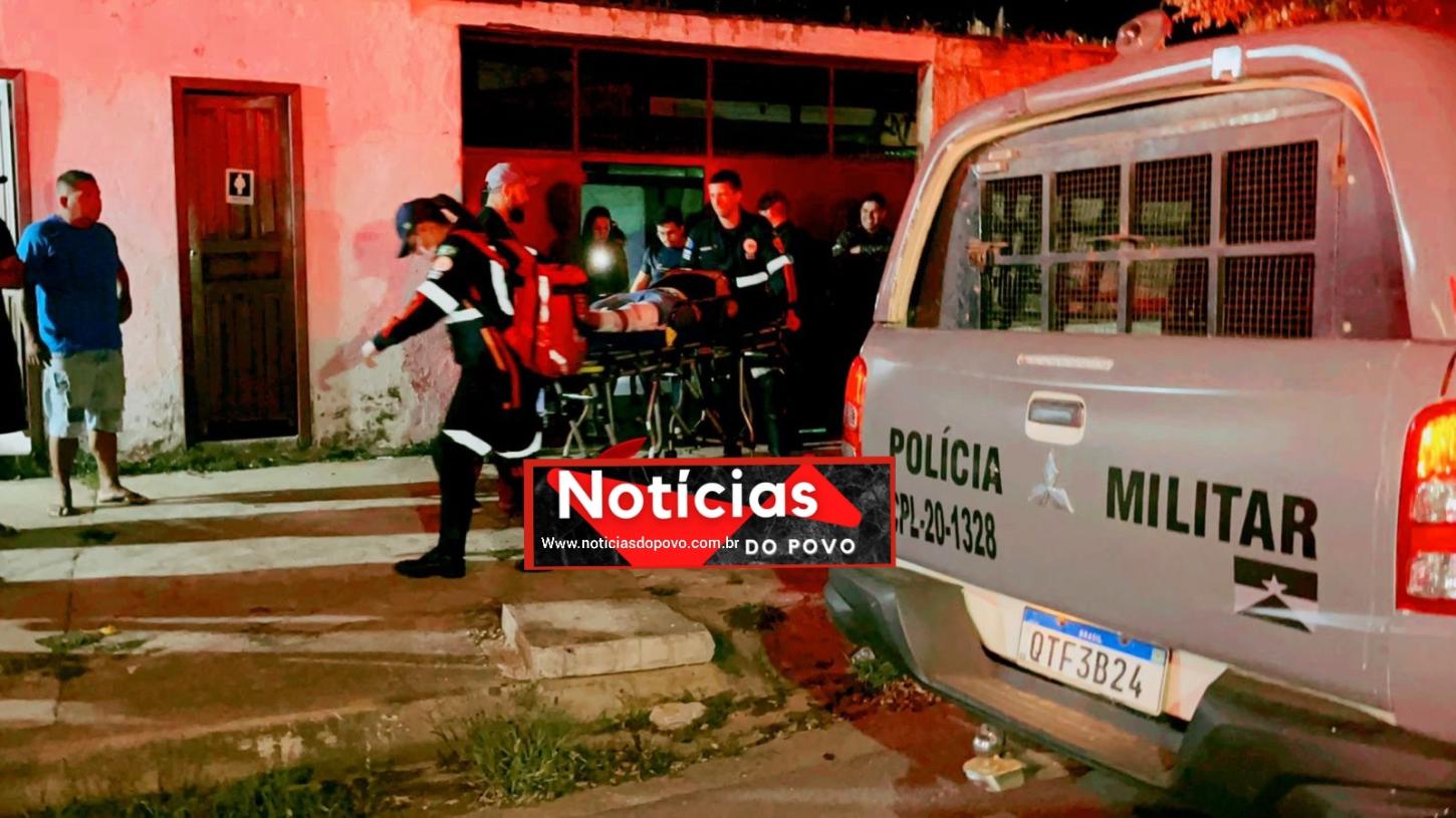 Homem é baleado durante tentativa de homicídio.