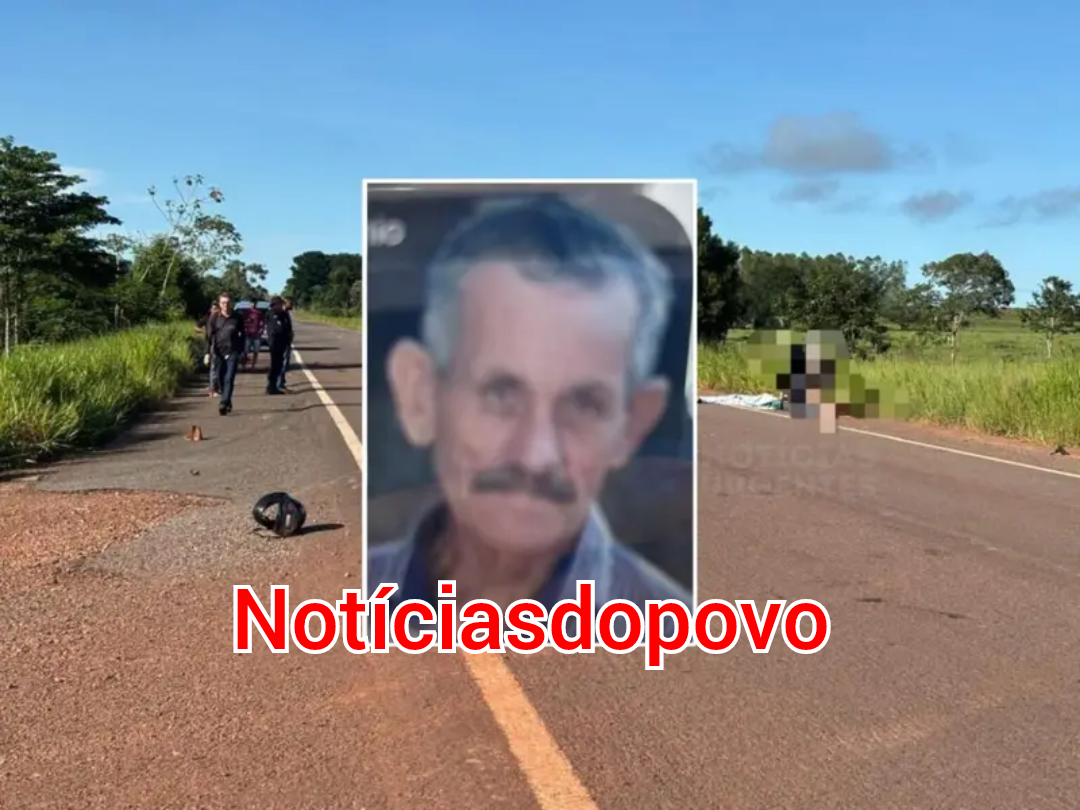 Idoso morre após colisão.