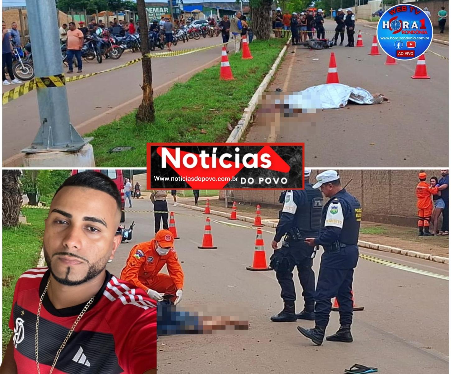 Motociclista morre após acidente.