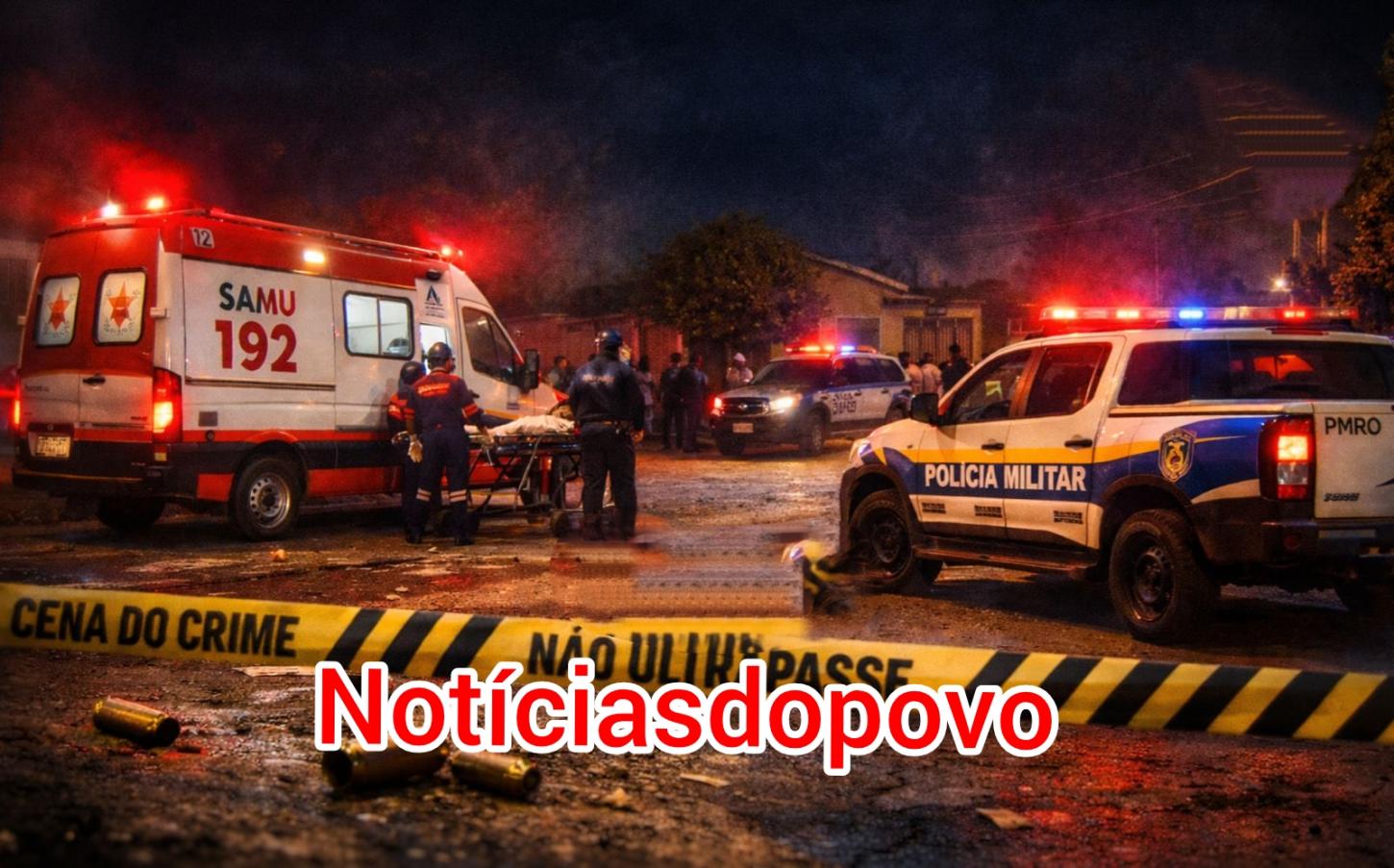 Dois cunhados são baleados.