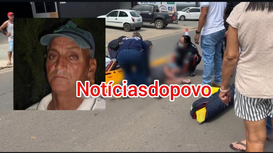 idoso  morre após acidente.