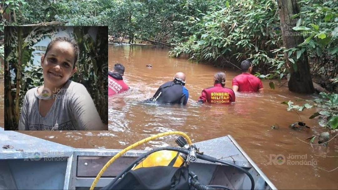 Mulher desaparece em rio.