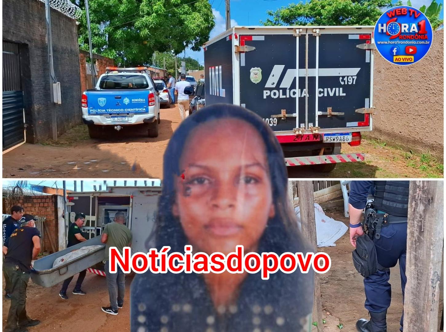 Mulher é morta a tiros.