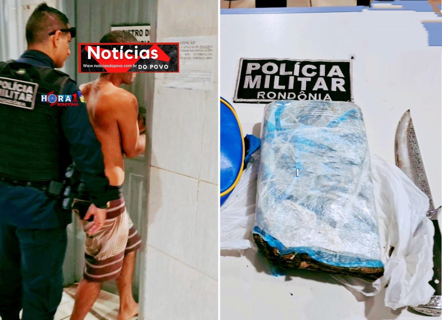 Briga entre casal acaba em apreensão de droga.