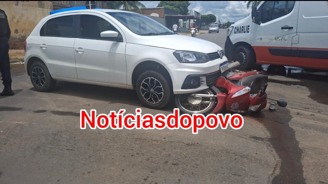 Condutora não respeita placa,e sofre acidente.