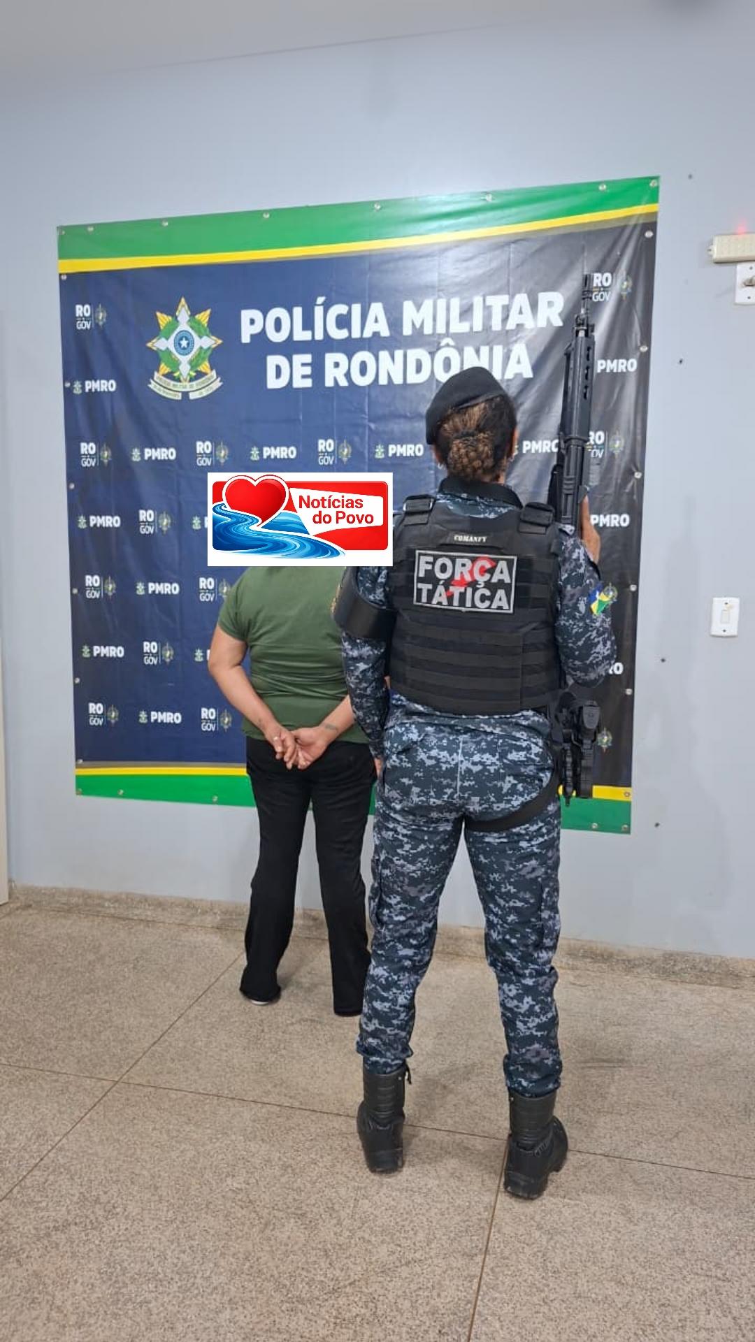POLÍCIA MILITAR IMPEDE FUGA DE FORAGIDA.