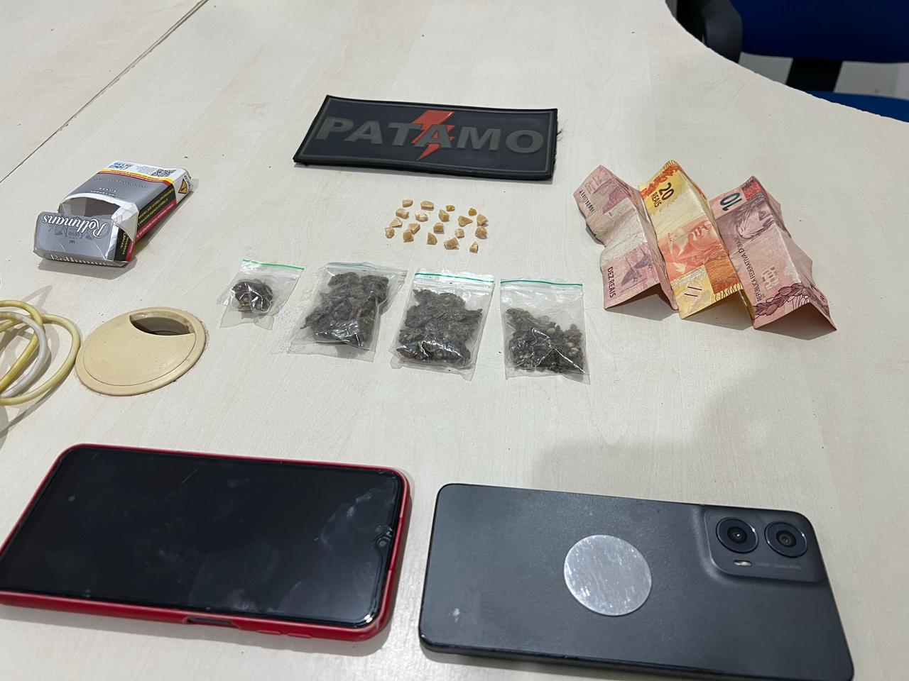 TENTATIVA DE FUGA TERMINA COM DROGAS.