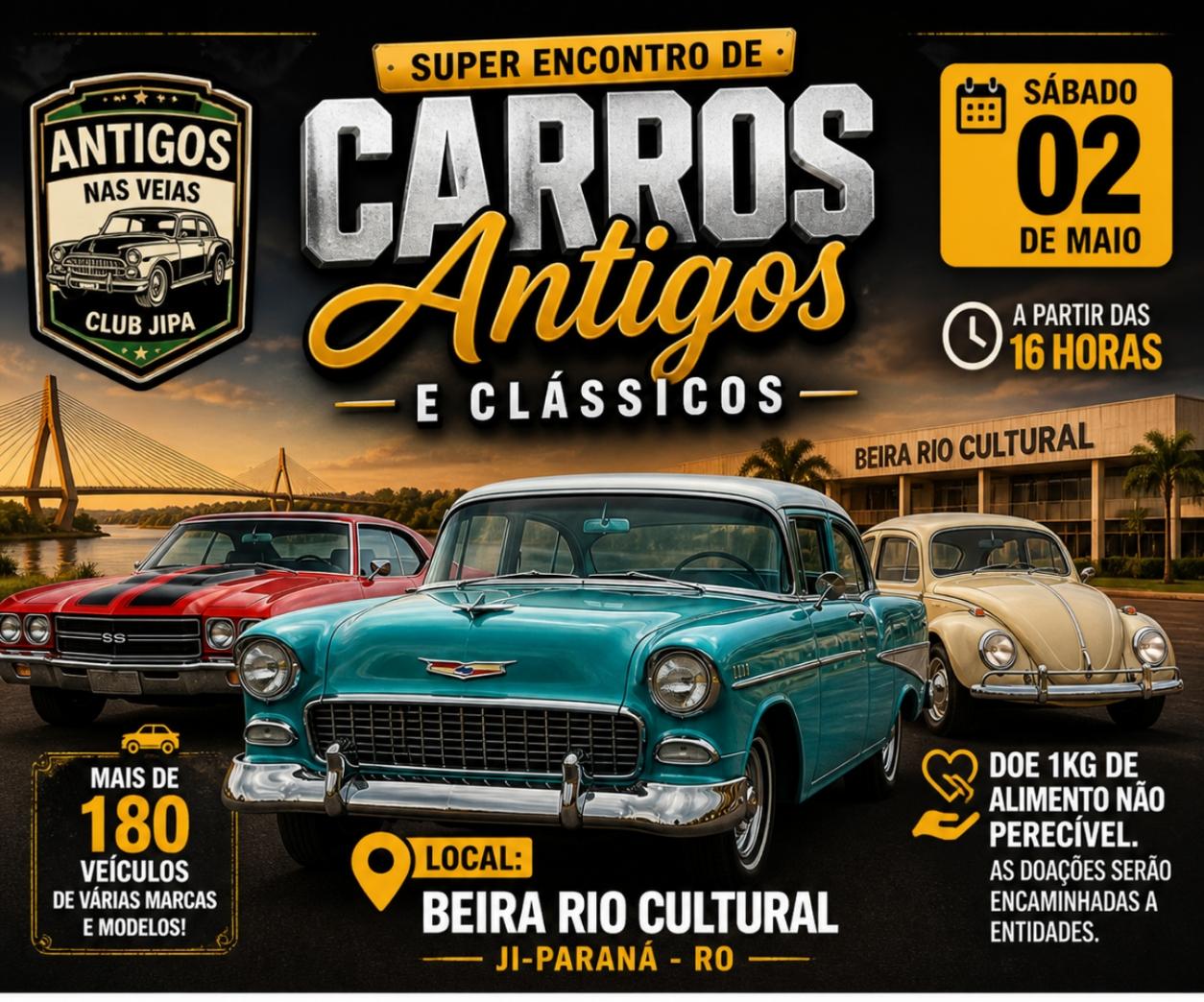 Encontro de Carros Antigos. 