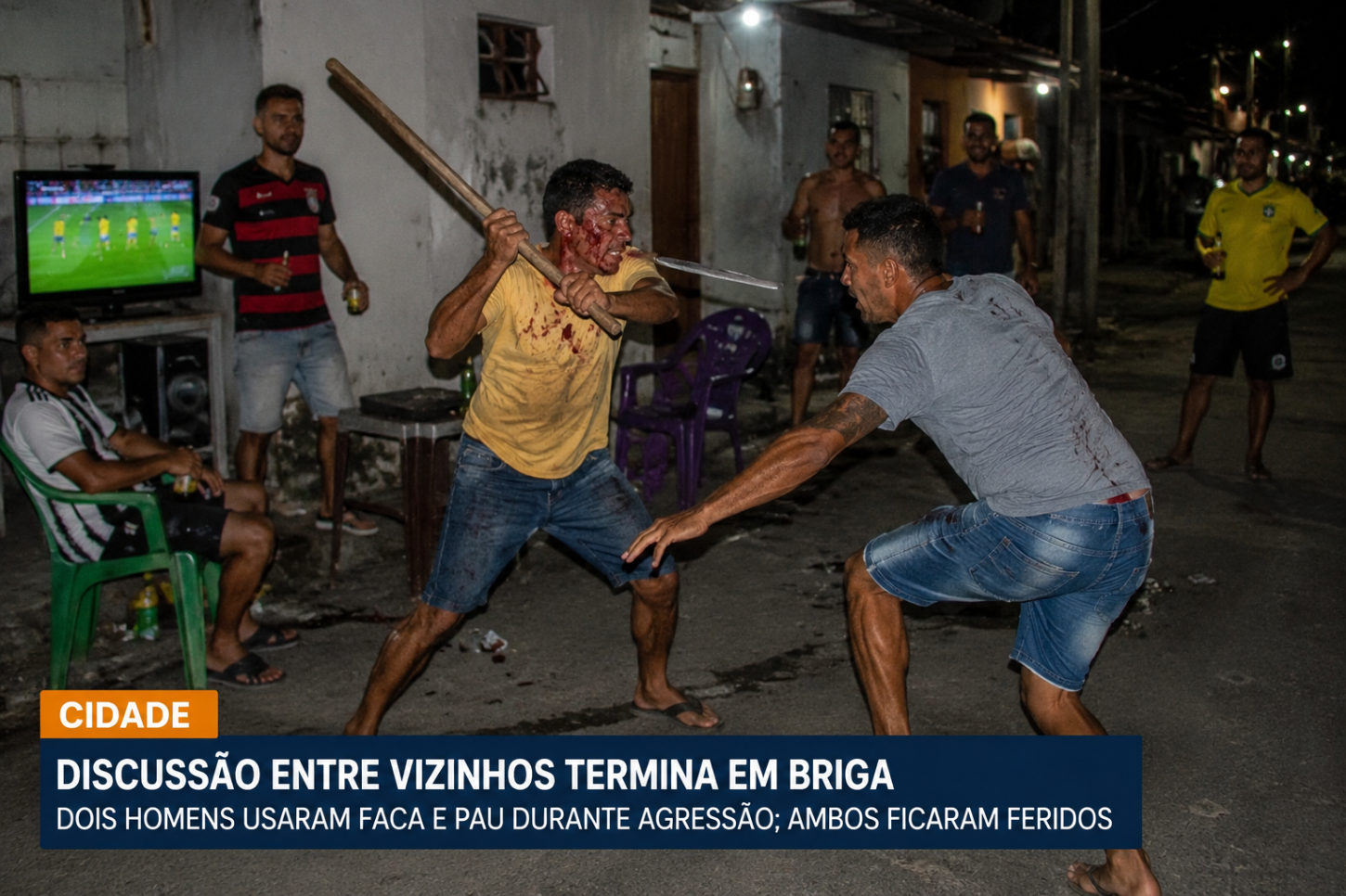 Briga de vizinhos.