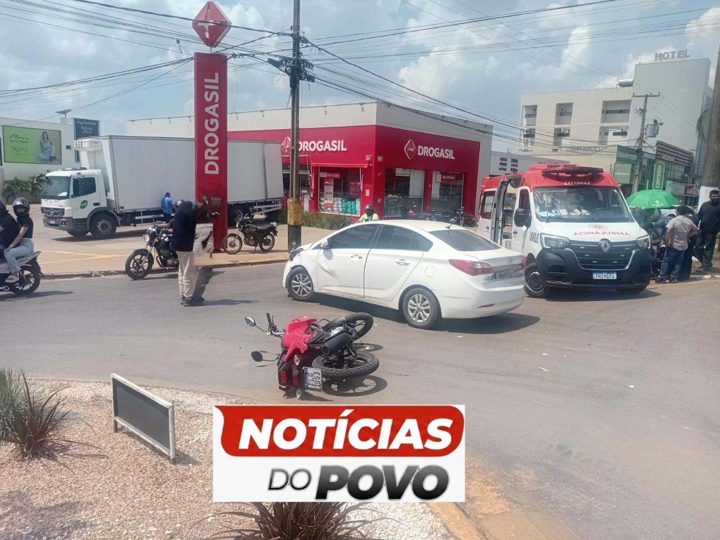 Acidente em rotatória 