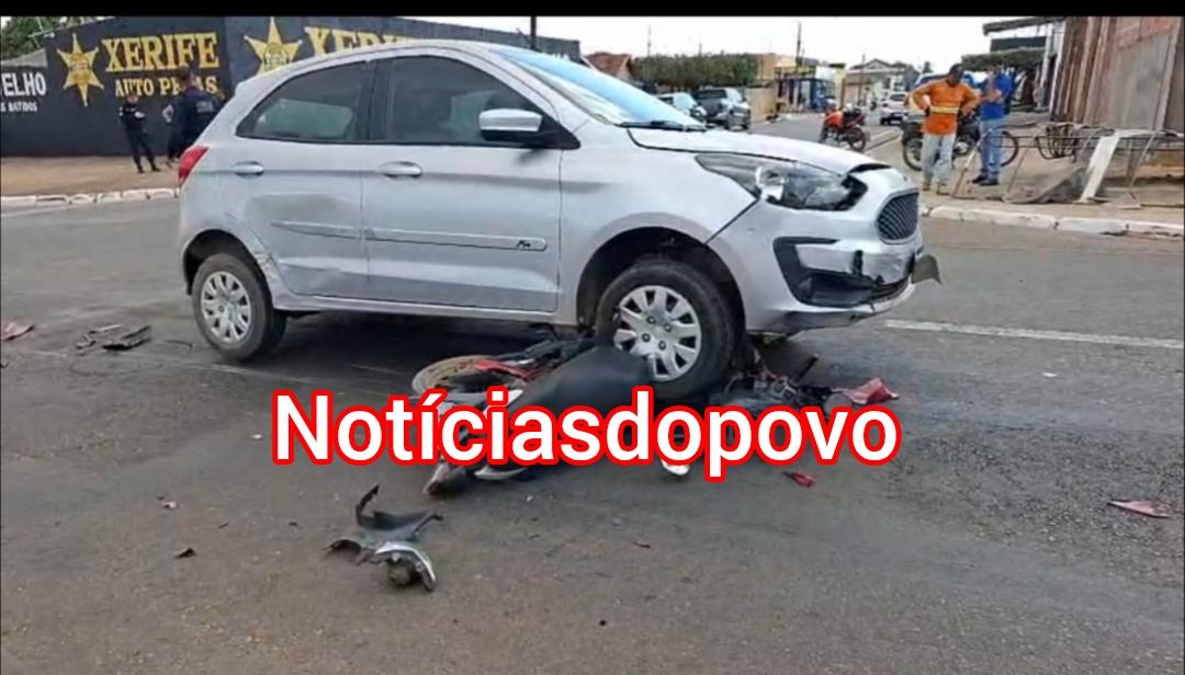 Vídeo:avança preferencial e colidido em motocicleta. 