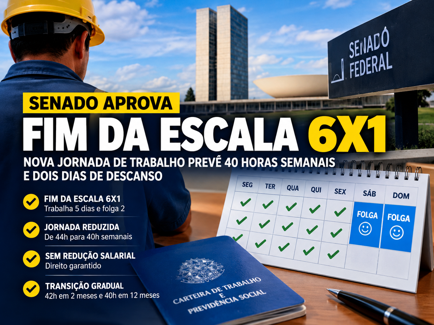 FIM DA ESCALA 6X1