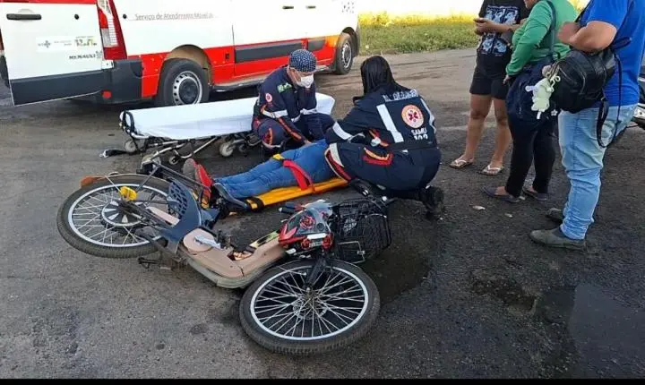 Acidente deixa Condutora ferida.