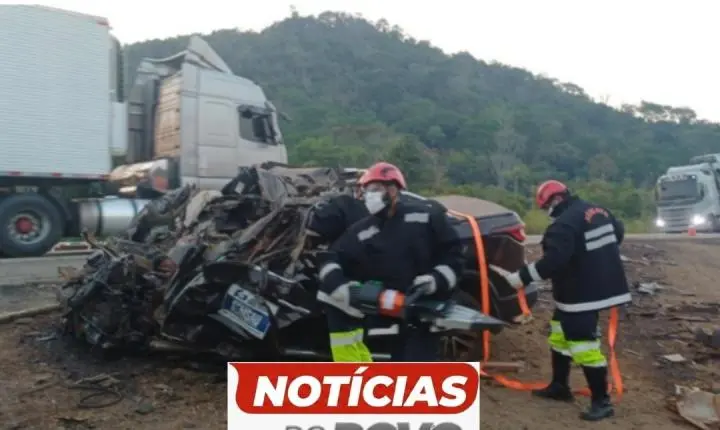 Acidente grave deixa 5 vítimas fatal.