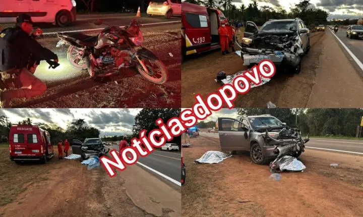 Acidente grave tira a vida de duas pessoas. 