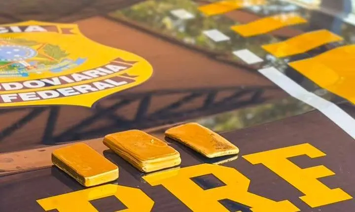 apreensão de ouro ilegal avaliado em mais de 800 mil reais.