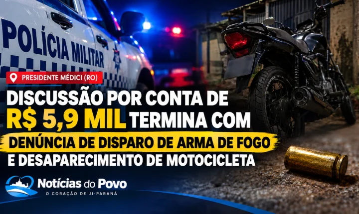 Dívida termina com disparos de arma.