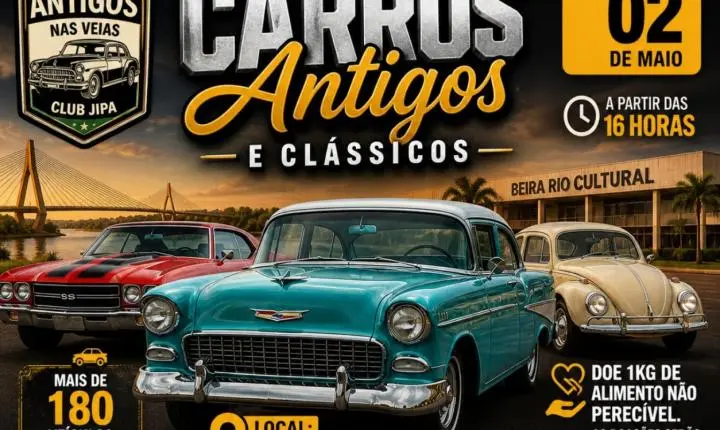Encontro de Carros Antigos. 