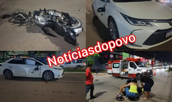 Entregar fica gravemente ferido após colisão. 