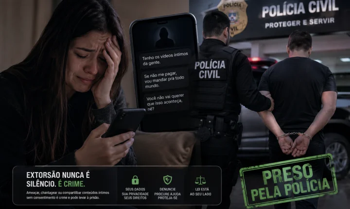  extorsão contra mulher. 