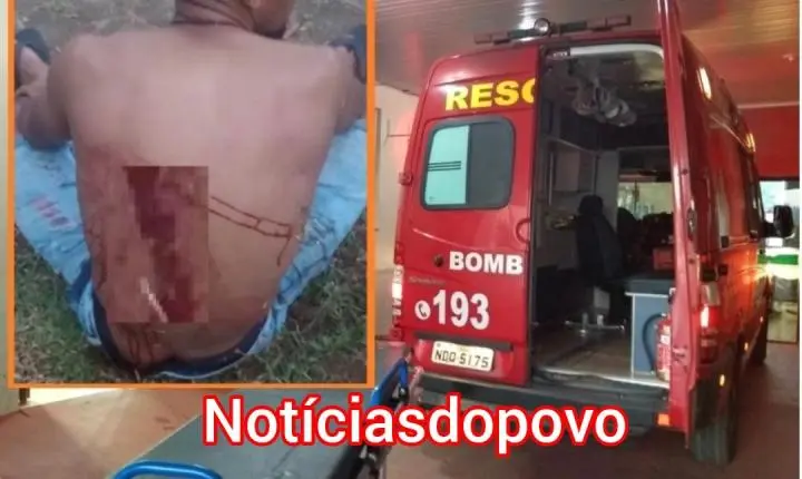 Homem é esfaqueado.