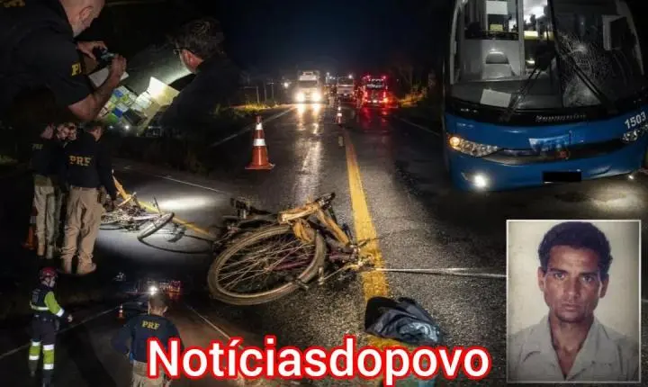 Homem morre após ser atropelado.